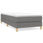 vidaXL Estructura de cama box spring tela gris oscuro 90x190 cm vidaXL Estructura de cama box spring tela gris oscuro 90x190 cm