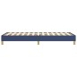 vidaXL Estructura de cama box spring tela azul 90x190 cm