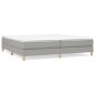 vidaXL Estructura de cama box spring tela gris claro 200x200 cm vidaXL Estructura de cama box spring tela gris claro 200x200 cm