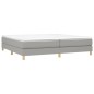 vidaXL Estructura de cama box spring tela gris claro 200x200 cm vidaXL Estructura de cama box spring tela gris claro 200x200 cm