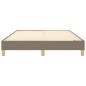 vidaXL Estructura de cama box spring tela gris taupe 140x190 cm vidaXL Estructura de cama box spring tela gris taupe 140x190 cm