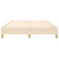 vidaXL Estructura de cama box spring tela color crema 140x200 cm