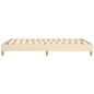 vidaXL Estructura de cama box spring tela color crema 140x200 cm
