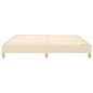 vidaXL Estructura de cama box spring tela color crema 160x200 cm vidaXL Estructura de cama box spring tela color crema 160x200 cm