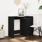 vidaXL Escritorio de madera contrachapada negro 90x45x76 cm vidaXL Escritorio de madera contrachapada negro 90x45x76 cm