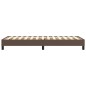 vidaXL Estructura de cama box spring cuero sintético marrón 90x190 cm