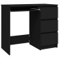 vidaXL Escritorio de madera contrachapada negro 90x45x76 cm vidaXL Escritorio de madera contrachapada negro 90x45x76 cm