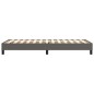 vidaXL Estructura de cama box spring cuero sintético gris 100x200 cm vidaXL Estructura de cama box spring cuero sintético gris 100x200 cm