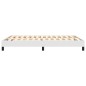 vidaXL Estructura de cama box spring cuero sintético blanco 140x200 cm