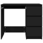 vidaXL Escritorio de madera contrachapada negro 90x45x76 cm vidaXL Escritorio de madera contrachapada negro 90x45x76 cm