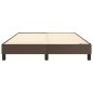 vidaXL Estructura de cama box spring cuero sintético marrón 140x200 cm vidaXL Estructura de cama box spring cuero sintético marrón 140x200 cm