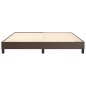 vidaXL Estructura de cama box spring cuero sintético marrón 180x200 cm