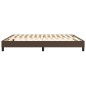 vidaXL Estructura de cama box spring cuero sintético marrón 180x200 cm