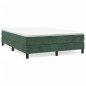 vidaXL Estructura de cama box spring terciopelo verde oscuro 140x190cm vidaXL Estructura de cama box spring terciopelo verde oscuro 140x190cm