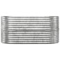 vidaXL Jardinera arriate acero recubrimiento polvo plata 152x80x68 cm vidaXL Jardinera arriate acero recubrimiento polvo plata 152x80x68 cm