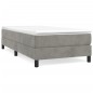 vidaXL Estructura de cama box spring terciopelo gris claro 90x190 cm vidaXL Estructura de cama box spring terciopelo gris claro 90x190 cm