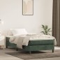 vidaXL Estructura de cama box spring terciopelo verde oscuro 100x200cm vidaXL Estructura de cama box spring terciopelo verde oscuro 100x200cm