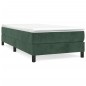 vidaXL Estructura de cama box spring terciopelo verde oscuro 100x200cm vidaXL Estructura de cama box spring terciopelo verde oscuro 100x200cm