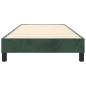 vidaXL Estructura de cama box spring terciopelo verde oscuro 100x200cm vidaXL Estructura de cama box spring terciopelo verde oscuro 100x200cm