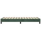 vidaXL Estructura de cama box spring terciopelo verde oscuro 100x200cm vidaXL Estructura de cama box spring terciopelo verde oscuro 100x200cm