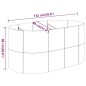 vidaXL Jardinera arriate acero recubrimiento polvo plata 152x80x68 cm vidaXL Jardinera arriate acero recubrimiento polvo plata 152x80x68 cm