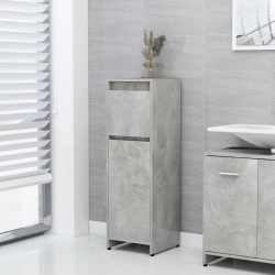 vidaXL Armario de baño contrachapada gris hormigón 30x30x95 cm