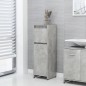 vidaXL Armario de baño contrachapada gris hormigón 30x30x95 cm vidaXL Armario de baño contrachapada gris hormigón 30x30x95 cm