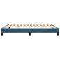 vidaXL Estructura de cama box spring terciopelo azul oscuro 180x200 cm