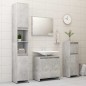 vidaXL Armario de baño contrachapada gris hormigón 30x30x95 cm vidaXL Armario de baño contrachapada gris hormigón 30x30x95 cm