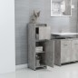 vidaXL Armario de baño contrachapada gris hormigón 30x30x95 cm vidaXL Armario de baño contrachapada gris hormigón 30x30x95 cm