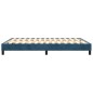 vidaXL Estructura de cama box spring terciopelo azul oscuro 140x200 cm vidaXL Estructura de cama box spring terciopelo azul oscuro 140x200 cm