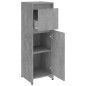 vidaXL Armario de baño contrachapada gris hormigón 30x30x95 cm vidaXL Armario de baño contrachapada gris hormigón 30x30x95 cm