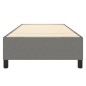 vidaXL Estructura de cama box spring tela gris oscuro 100x200 cm