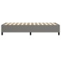 vidaXL Estructura de cama box spring tela gris oscuro 100x200 cm