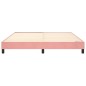 vidaXL Estructura de cama box spring terciopelo rosa 160x200 cm vidaXL Estructura de cama box spring terciopelo rosa 160x200 cm