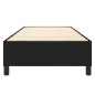 vidaXL Estructura de cama box spring tela negro 90x200 cm