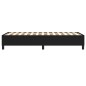 vidaXL Estructura de cama box spring tela negro 90x200 cm