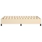 vidaXL Estructura de cama box spring tela color crema 120x200 cm vidaXL Estructura de cama box spring tela color crema 120x200 cm