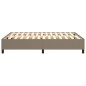 vidaXL Estructura de cama box spring tela gris taupe 140x190 cm