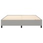 vidaXL Estructura de cama box spring tela gris claro 160x200 cm vidaXL Estructura de cama box spring tela gris claro 160x200 cm