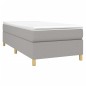 vidaXL Estructura de cama box spring tela gris claro 100x200 cm