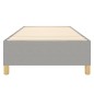 vidaXL Estructura de cama box spring tela gris claro 100x200 cm
