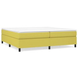 vidaXL Estructura de cama box spring tela verde 200x200 cm