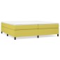 vidaXL Estructura de cama box spring tela verde 200x200 cm