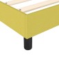 vidaXL Estructura de cama box spring tela verde 200x200 cm