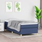 vidaXL Estructura de cama box spring tela azul 90x200 cm vidaXL Estructura de cama box spring tela azul 90x200 cm