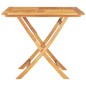 vidaXL Mesa de jardín plegable madera de teca maciza 85x85x76 cm vidaXL Mesa de jardín plegable madera de teca maciza 85x85x76 cm