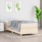 vidaXL Estructura de cama box spring tela color crema 100x200 cm vidaXL Estructura de cama box spring tela color crema 100x200 cm