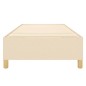 vidaXL Estructura de cama box spring tela color crema 100x200 cm vidaXL Estructura de cama box spring tela color crema 100x200 cm