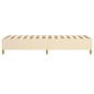 vidaXL Estructura de cama box spring tela color crema 100x200 cm vidaXL Estructura de cama box spring tela color crema 100x200 cm